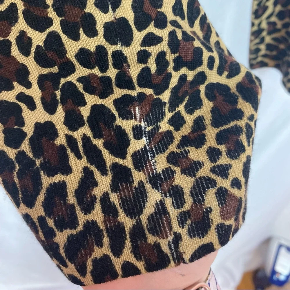 J. Crew Leopard Print Tippi Sweater, size Small